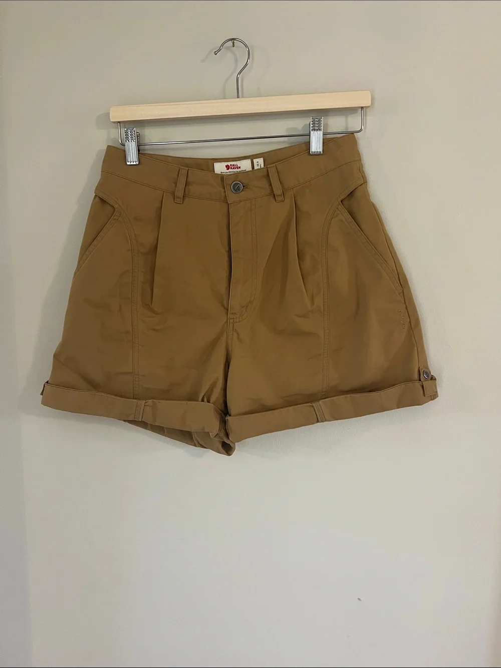 Fjallraven Women's Rolled Hem Shorts in Brown - Picture 1 of 4